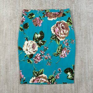 Vintage Dolce & Gabbana Floral Pencil Midi Skirt 30/44
